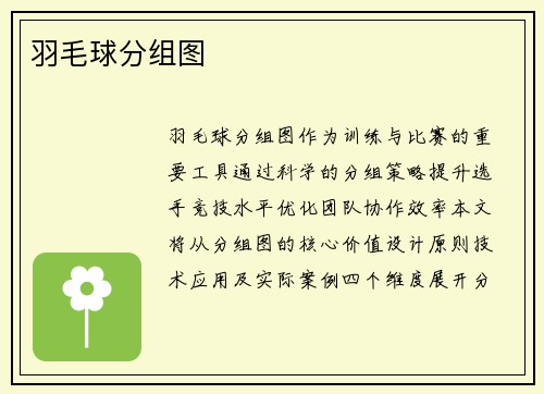 羽毛球分组图